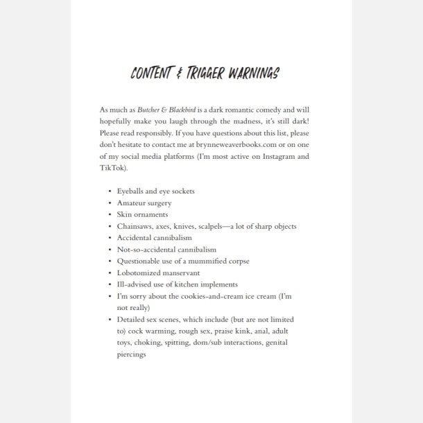 Butcher &amp; Blackbird