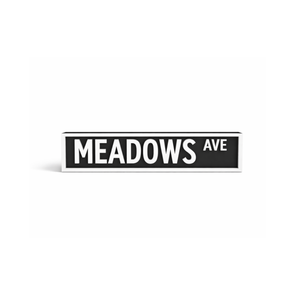 Meadows - 3D skilt