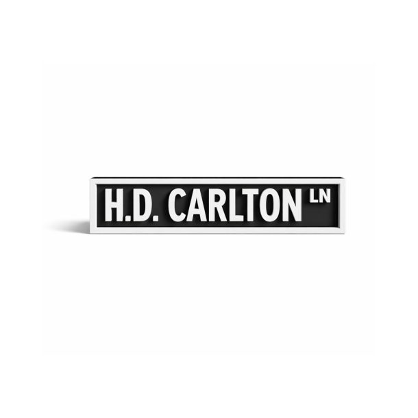 H.D. Carlton - 3D skilt